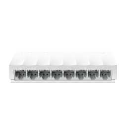 TP-LINK (LS1008) 8-Port 10/100 Unmanaged LiteWave Desktop Switch, Plastic Case