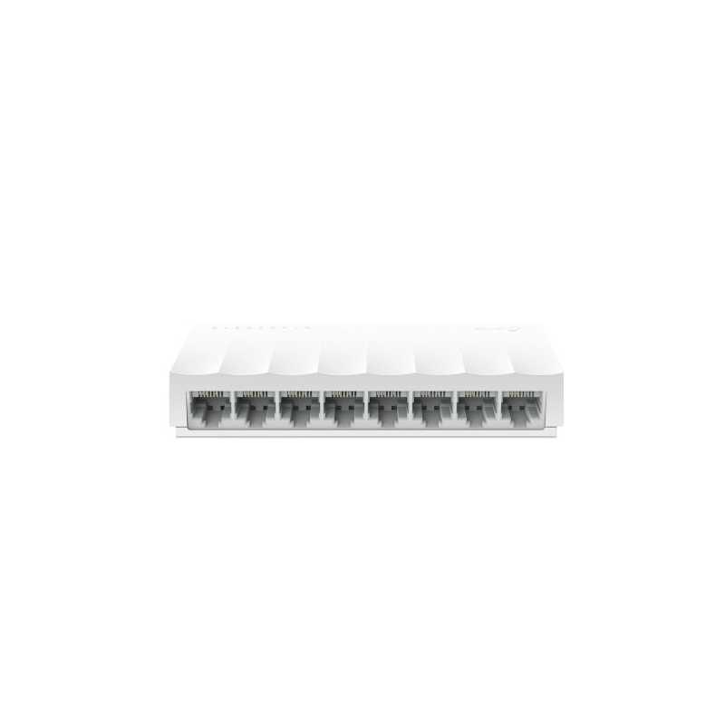 TP-LINK (LS1008) 8-Port 10/100 Unmanaged LiteWave Desktop Switch, Plastic Case