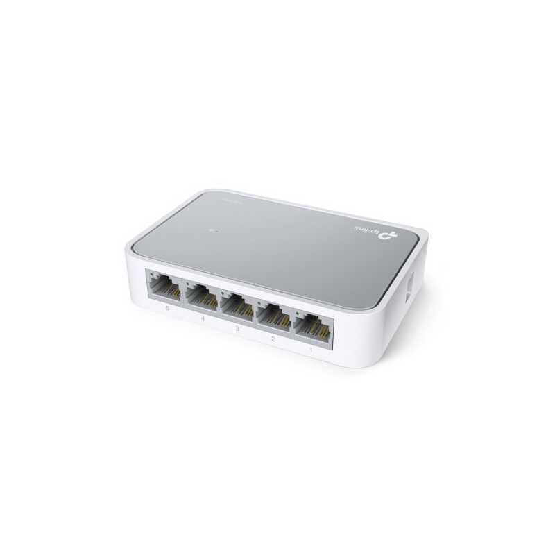 TP-LINK (TL-SF1005D V16) 5-Port 10/100Mbps Unmanaged Desktop Switch, Plastic Case