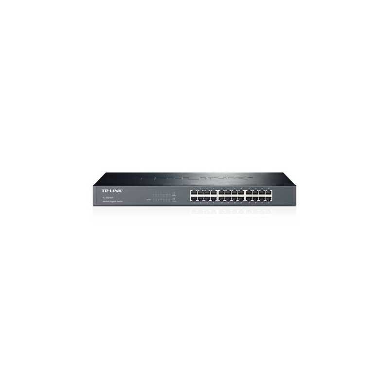 TP-LINK (TL-SG1024) 24-Port Gigabit Unmanaged  Rackmount Switch, Steel Case