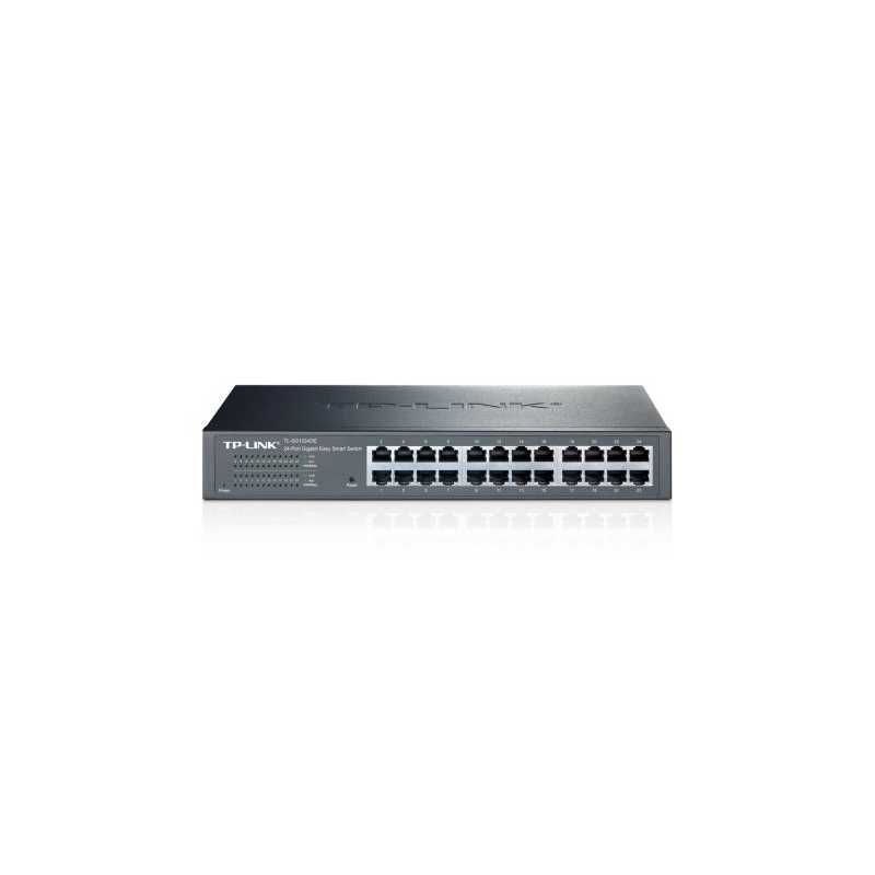 TP-LINK (TL-SG1024DE) 24-Port Gigabit Easy Smart Switch, Simple Setup, Rackmountable, VLAN