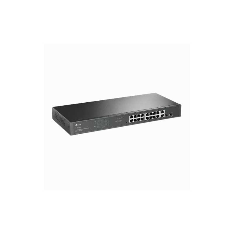 TP-LINK (TL-SG1218MP) 18-Port Gigabit Unmanaged PoE+ Rackmount Switch, 16-Port PoE+, 2 SFP Ports