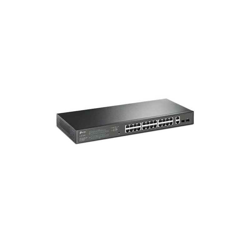 TP-LINK (TL-SG1428PE) 28-Port Gigabit PoE+ Easy Smart Switch, 24-Port PoE+, 2 SFP Ports, Rackmountable 