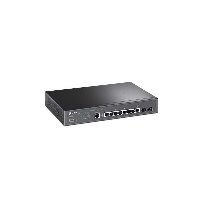 TP-LINK (TL-SG3210) 8-Port JetStream Gigabit L2+ Managed Switch with 2 SFP Slots, Rackmountable