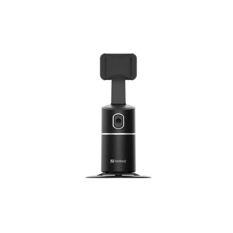 Sandberg Motion Tracking Phone Mount, USB-C, 360° Tracking Rotation, 42°/sec Rotation Speed, Motion Tracking AI, 8 Hour Batter Sandberg Motion Tracking Phone Mount, USB-C, 360° Tracking Rotation, 42°/sec Rotation Speed, Motion Tracking AI, 8 Hour Batter