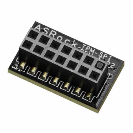 Asrock (TPM-SPI) TPM Module, 14-1 TPM Header, SPI Interface, Family 2.0, Level 00, Revision 01.16