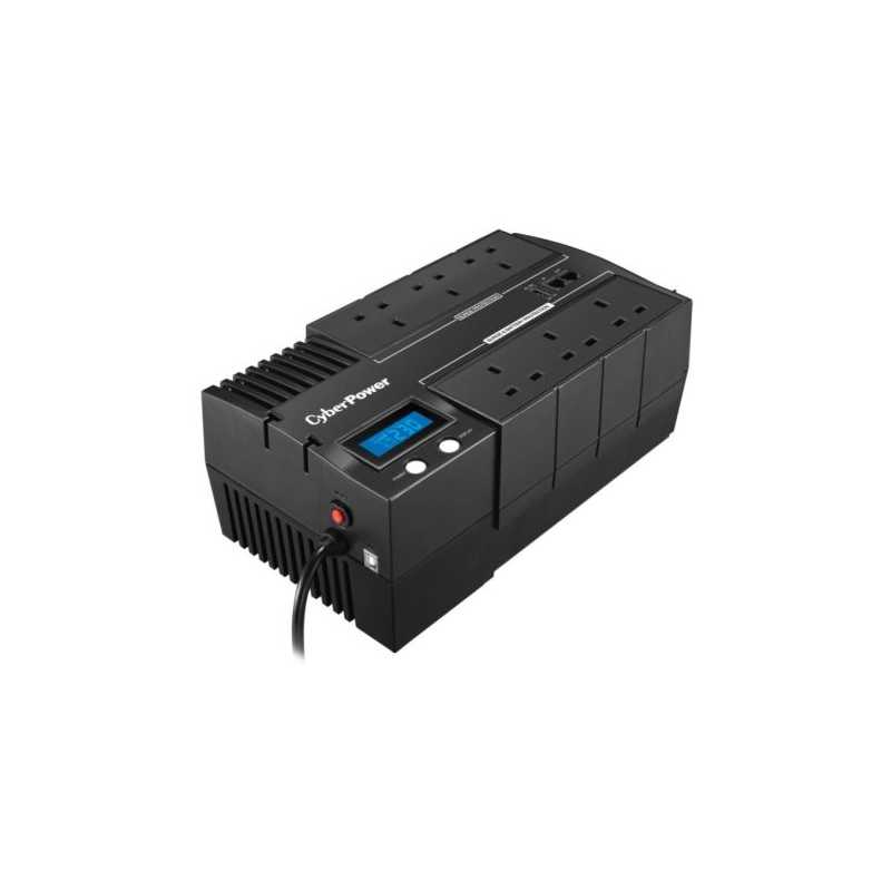 CyberPower BRICs 700VA Line Interactive UPS, 420W, LCD Display, 6x UK Plug, AVR Energy Saving, Wall Mountable