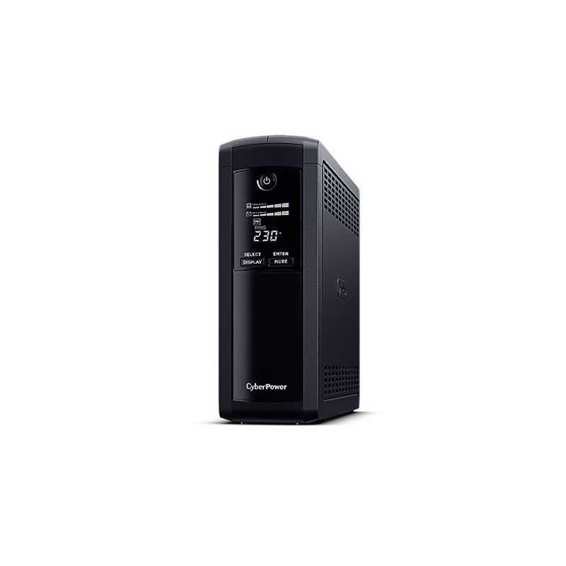 CyberPower Value Pro 1600VA Line Interactive Tower UPS, 960W, LCD Display, 8x IEC, AVR Energy Saving, 1Gbps Ethernet