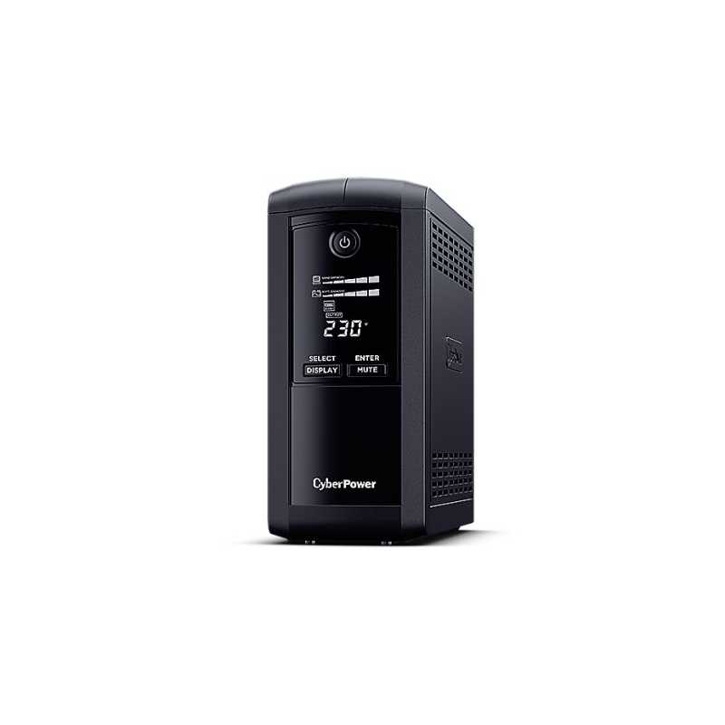 CyberPower Value Pro 700VA Line Interactive Tower UPS, 390W, LCD Display, 6x IEC, AVR Energy Saving, 1Gbps Ethernet