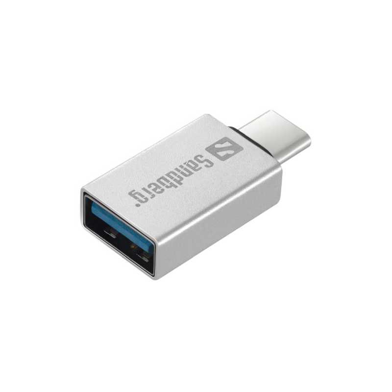 Sandberg USB Type-C to USB 3.0 Cable, Aluminium, 5 Year Warranty