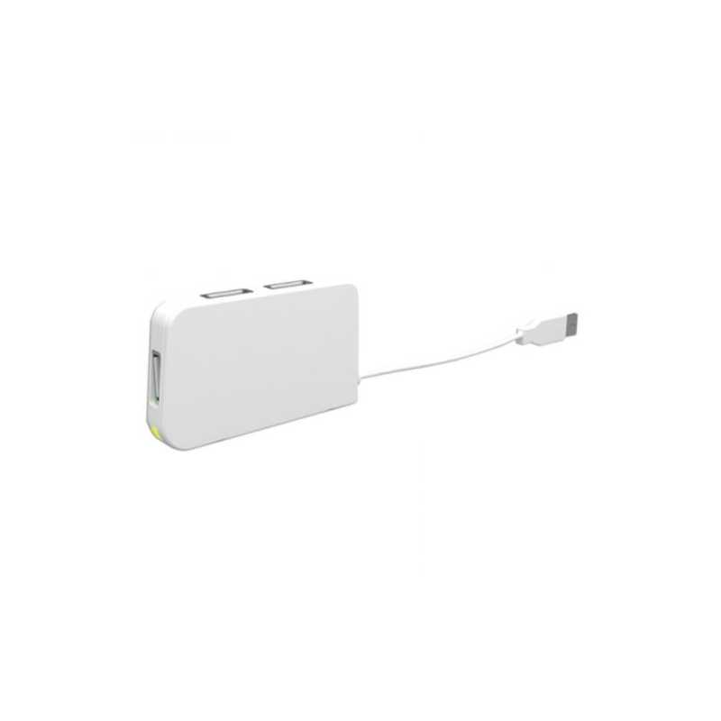 Approx (APPHT4W) External 4-Port USB 2.0 Travel Hub, LED, White