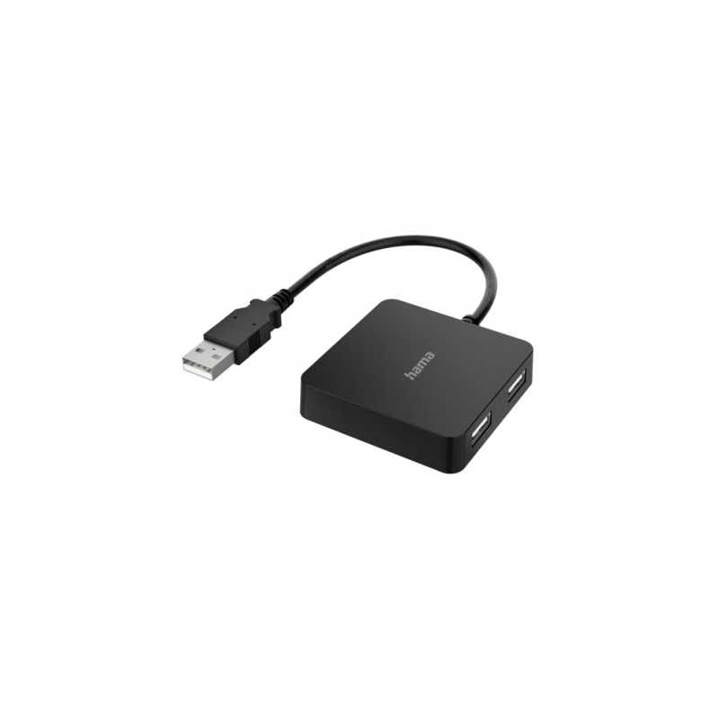 Hama External 4-Port USB 2.0 Hub, USB Powered