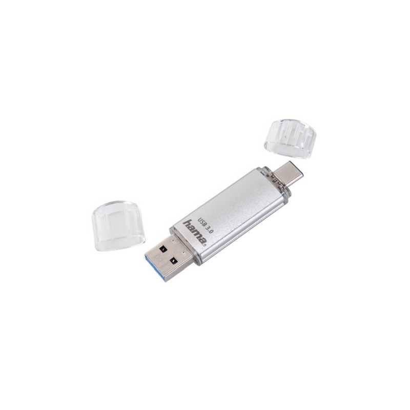 Hama C-Laeta 32GB USB-A/USB-C Memory Pen, Metal Casing, OTG, 40 MB/s
