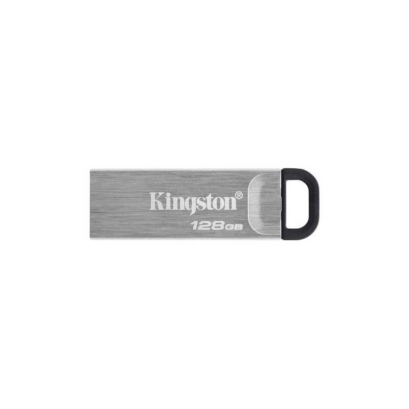 Kingston 128GB USB 3.2 Gen1 Memory Pen, DataTraveler Kyson, Metal Capless Design, R/W 200/60 MB/s