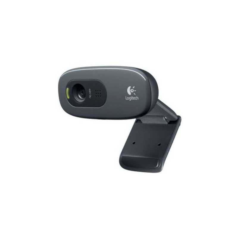 Logitech C270 Webcam, 3.0MP, HD 720p, Mic, HD Video Calling, Auto light correction