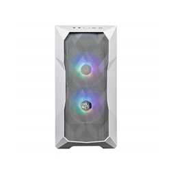 COOLER MASTER TD300 Mesh Case, White, Mini Tower, 2 x USB 3.2 Gen 1 Type-A, Tempered Glass Side Window Panel, Polygonal FineMesh