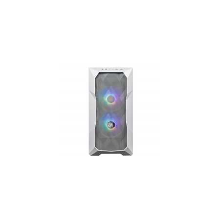 COOLER MASTER TD300 Mesh Case, White, Mini Tower, 2 x USB 3.2 Gen 1 Type-A, Tempered Glass Side Window Panel, Polygonal FineMesh