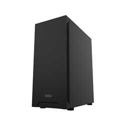 CRONUS Athena Case, Silent, Black, Mid Tower, 1 x USB 3.0 / 2 x USB 2.0, Sound-Dampened Front, Top & Side Panels, ATX, Micro ATX