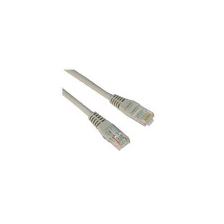 VCOM RJ45 (M) to RJ45 (M) CAT5e 3m Grey Retail Packaged Moulded Network Cable
