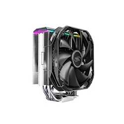 DeepCool AS500 Universal Socket 140mm PWM 1200RPM Addressable RGB LED Fan CPU Cooler with Wired Addressable RGB Controller