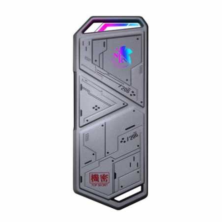 Asus ROG STRIX ARION EVA Edition M.2 NVMe SSD Caddy, USB 3.2 Gen2 Type-C, Aluminium, Thermal Pads, RGB Lighting, Hanger & USB-A 