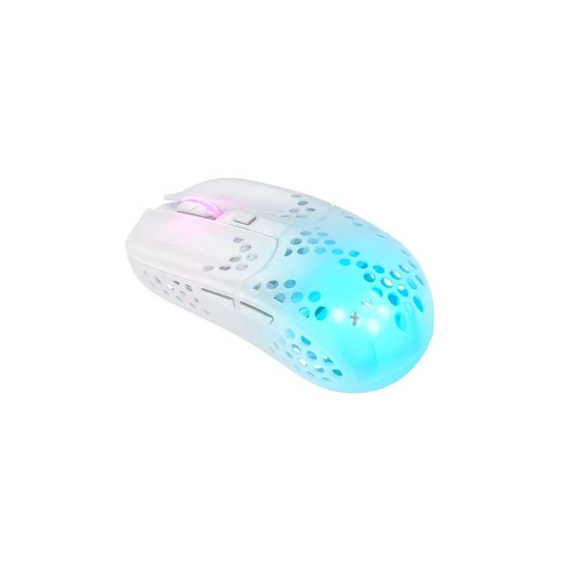Xtrfy MZ1 RGB Optical Ultra-Light Gaming Mouse, 400-19000 CPI, Kailh Switches, Adjustable RGB, Modular Design, White