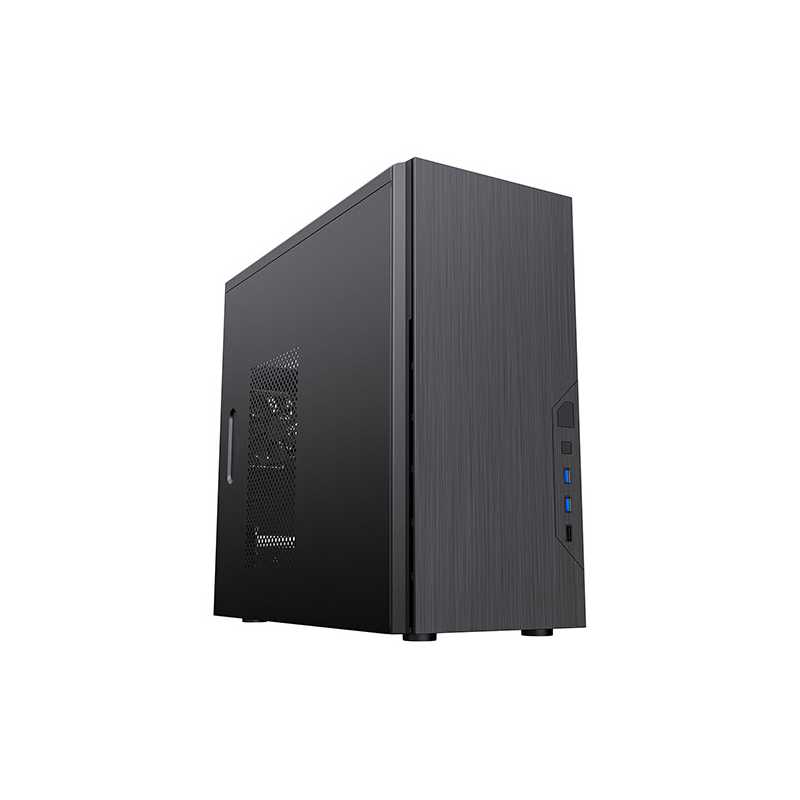 Spire Course Case, Micro ATX, Brushed Aluminium Front, 1 Fan, 2x USB 3.0