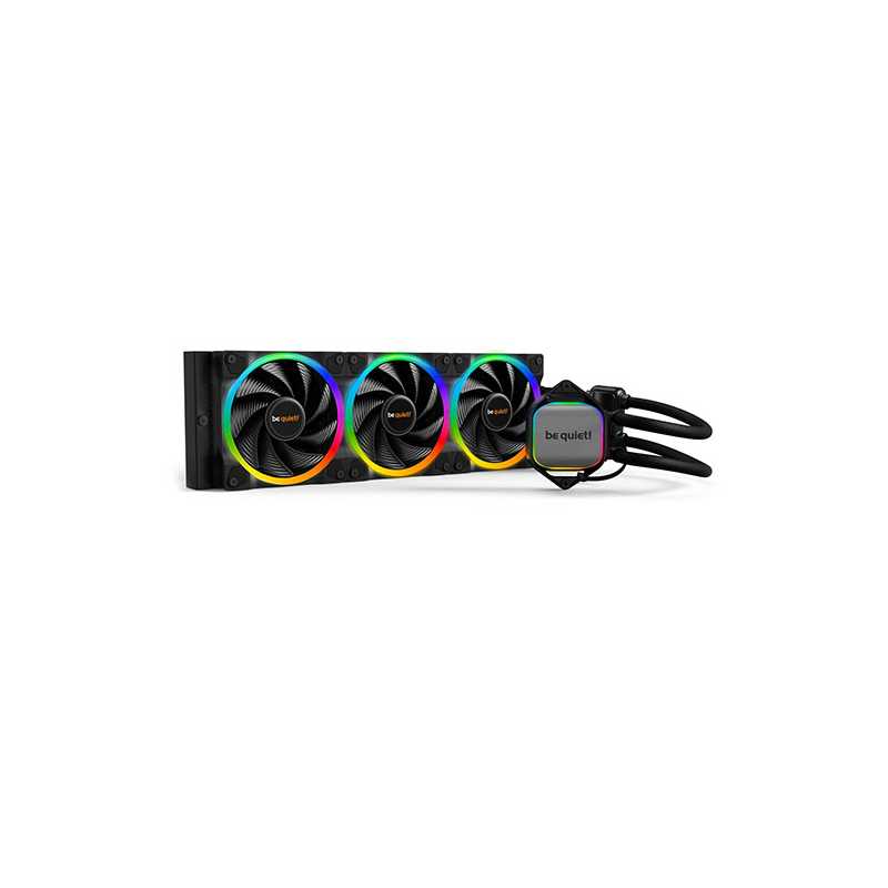Be Quiet! Pure Loop 2 FX RGB 360mm Liquid CPU Cooler, 3 x 12cm Light Wings ARGB Fans, ARGB PWM Hub
