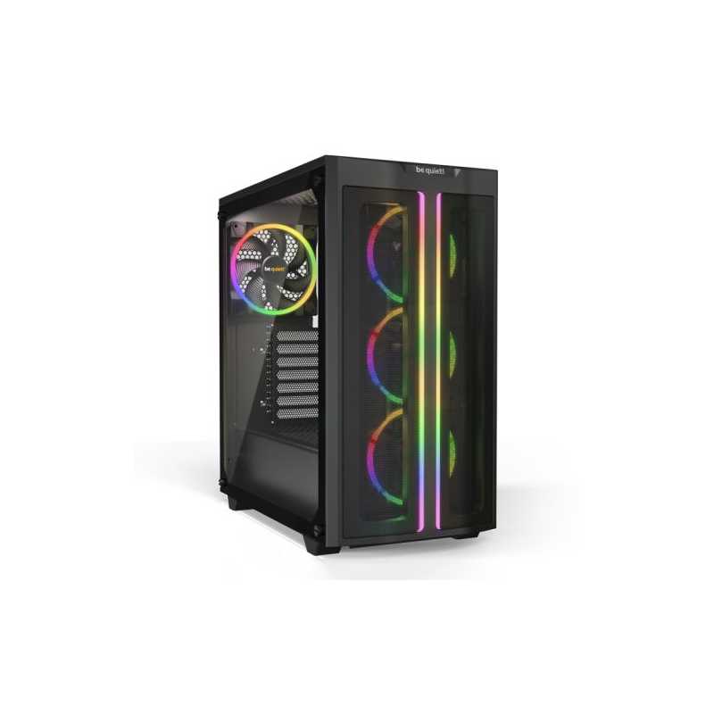 Be Quiet! Pure Base 500 FX Gaming Case w/ Glass Window, ATX, 4 ARGB Fans, ARGB PWM Hub, LED Control Button, USB-C