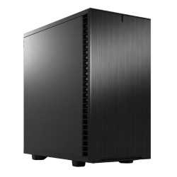 Fractal Design Define 7 Mini (Black Solid) Gaming Case, Micro ATX, Sound Dampening, Ventilated PSU Shroud, USB-C, 331mm GPU & 24