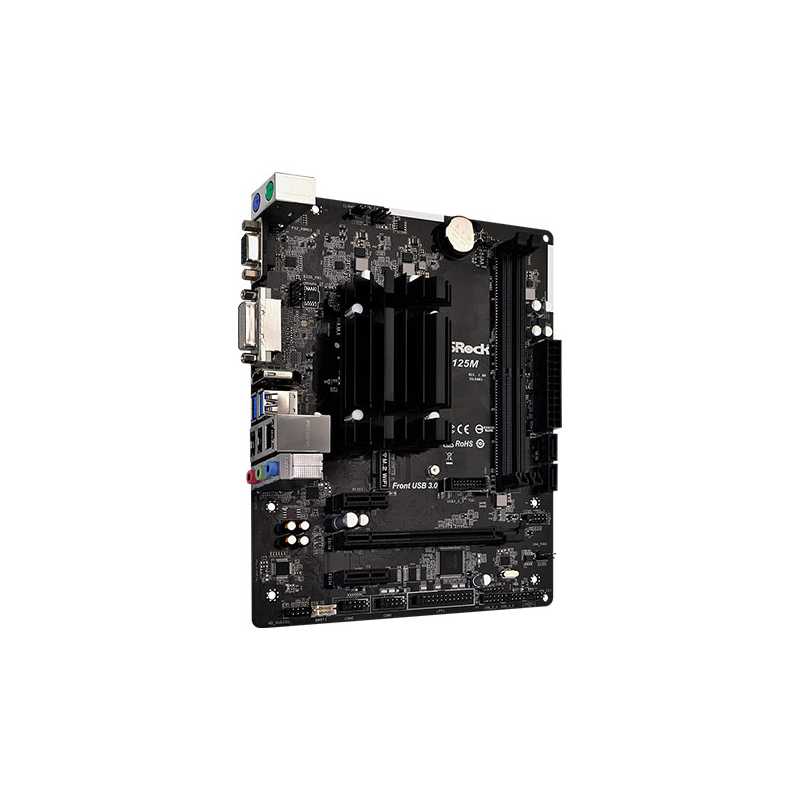 Asrock J4125M, Integrated Intel Quad-Core J4125, Micro ATX, 2 DDR4, VGA, DVI, HDMI