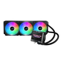 Asus ROG Ryujin II 360mm Liquid CPU Cooler, 3 x 12cm ROG ARGB Fans, Customisable 3.5" LCD Display