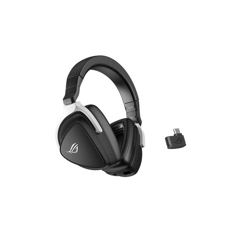 Asus ROG DELTA S Wireless Gaming Headset, Hi-Res, 2.4 GHz/Bluetooth, AI Beamforming Mics w/ AI Noise Cancellation, PS5 Compatibl