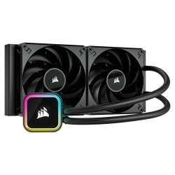 Corsair iCUE H115i RGB ELITE 280mm Liquid CPU Cooler, RGB Pump Head, 2 x 14cm AF ELITE PWM Fans