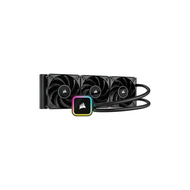 Corsair iCUE H150i RGB ELITE 360mm Liquid CPU Cooler, RGB Pump Head, 3 x 12cm AF ELITE PWM Fans