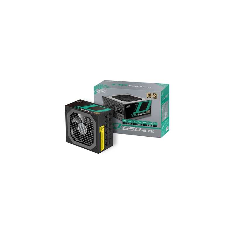 DeepCool DQ650-M-V2L 650W 120mm Silent High Performance Fan 80 PLUS Gold Fully Modular PSU