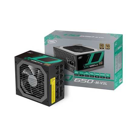 DeepCool DQ650-M-V2L 650W 120mm Silent High Performance Fan 80 PLUS Gold Fully Modular PSU