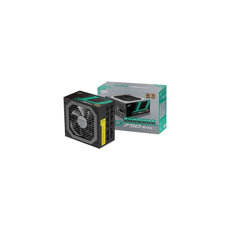 DeepCool DQ750-M-V2L 750W 120mm Silent High Performance Fan 80 PLUS Gold Fully Modular PSU