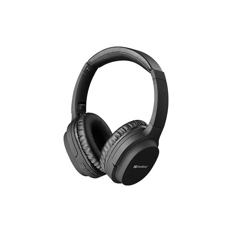 Sandberg Play&39n Go Bluetooth/3.5mm Jack Headset w/ Microphone, 3-in-1(Bluetooth+AUX+SD card), 40mm Driver,  Foldable, 5 Year W