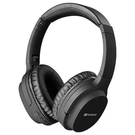 Sandberg Play&39n Go Bluetooth/3.5mm Jack Headset w/ Microphone, 3-in-1(Bluetooth+AUX+SD card), 40mm Driver,  Foldable, 5 Year W