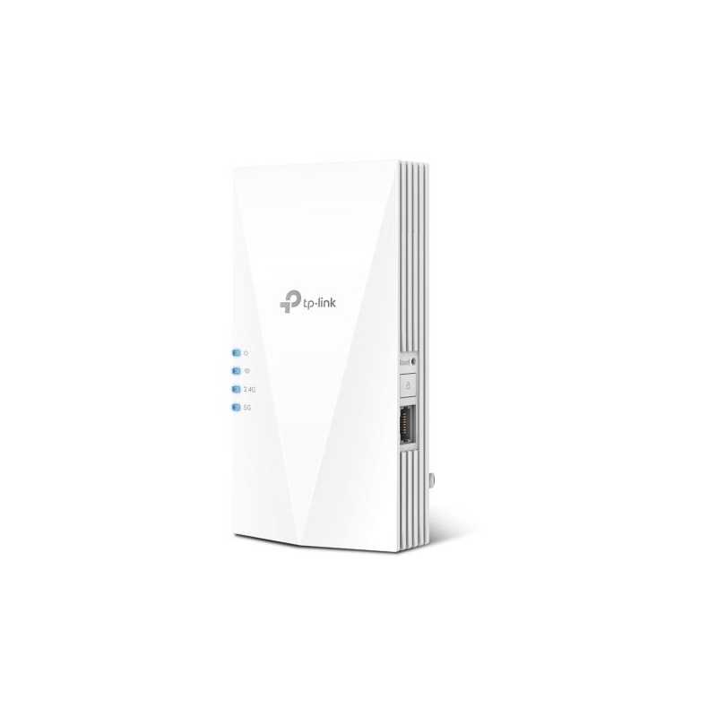 TP-LINK (RE700X) AX3000 (2402+574) Dual Band Mesh Wall-Plug Wi-Fi 6 Range Extender, Adaptive Path Selection, OneMesh, AP Mode