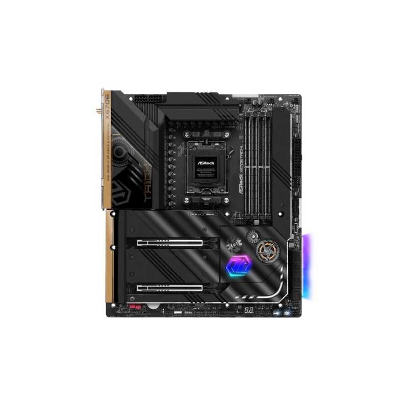 Asrock X670E TAICHI, AMD X670, AM5, EATX, 4 DDR5, 2 USB4, HDMI, Wi-Fi 6E, 2.5G LAN, PD 3.0 27W, PCIe5, RGB, 4x M.2