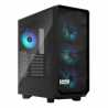 Fractal Design Meshify 2 Compact Lite RGB (Black TG) Gaming Case w/ Light Tint Glass Window, ATX, Angular Mesh Front, 4 RGB Fans