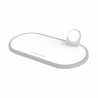 Prevo Wireless Charger, 3 in1 Wireless Charging Station, 15W Qi Certified Fast Charging, Compatible with Smart Phones, Apple wat