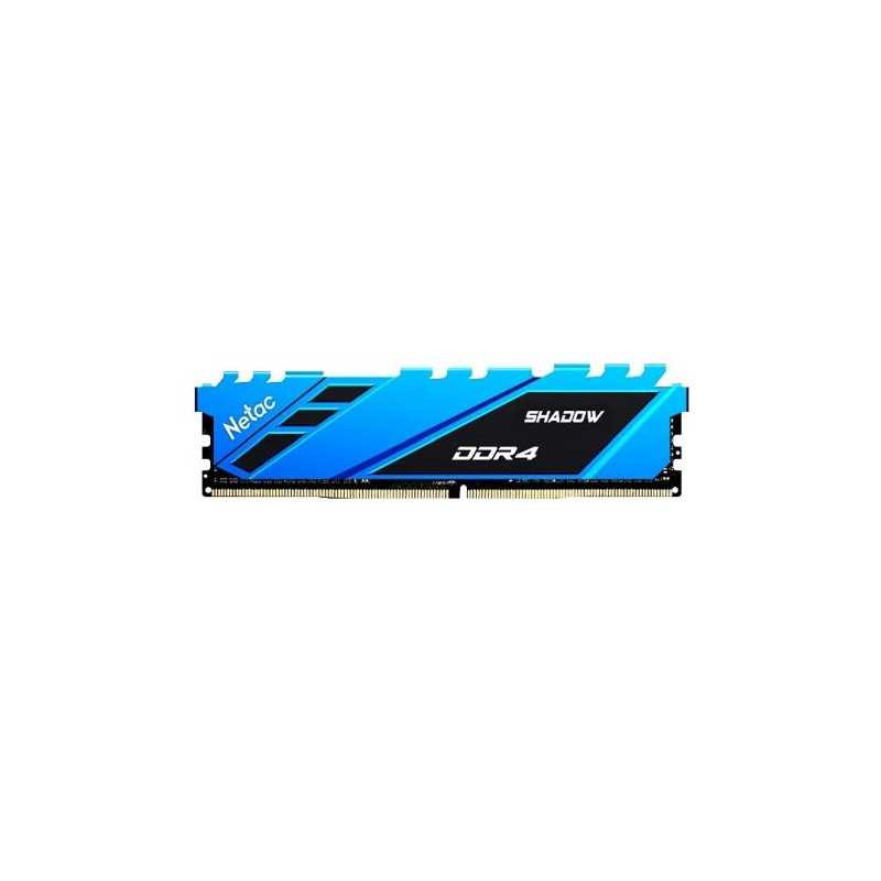 Netac Shadow Blue, 16GB, DDR4, 3200MHz (PC4-25600), CL16, DIMM Memory