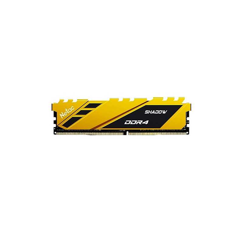 Netac Shadow Yellow, 8GB, DDR4, 3200MHz (PC4-25600), CL16, DIMM Memory