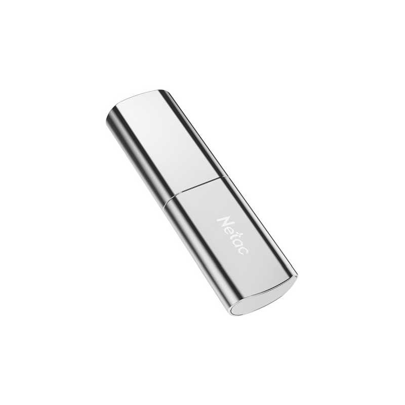 Netac 128GB USB 3.2 Gen2 Memory Pen, US2, Zinc Alloy Casing, Cap, R/W 550/500 MB/s