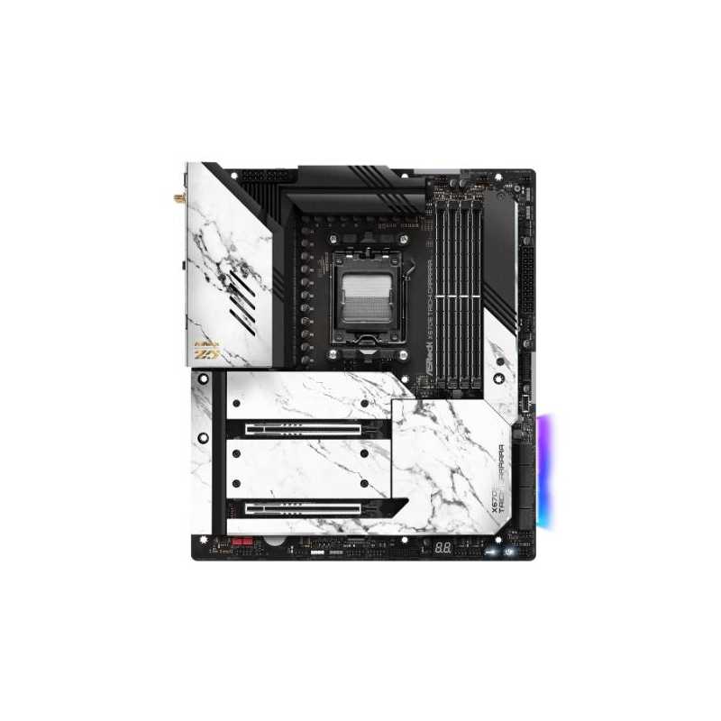 Asrock X670E TAICHI CARRARA, AMD X670, AM5, EATX, 4 DDR5, HDMI, 2 USB4, Wi-Fi 6E, 2.5G LAN, PD 3.0 27W, PCIe5, RGB, 4x M.2, 12cm