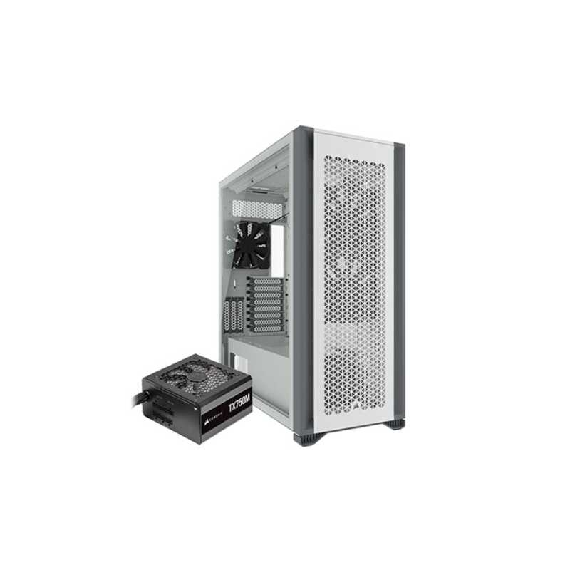 Corsair 7000D Airflow Gaming Case w/ Tempered Glass Window, E-ATX, 3 x AirGuide Fans, High-Airflow Front Panel, USB-C, White ** 