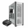 Corsair 7000D Airflow Gaming Case w/ Tempered Glass Window, E-ATX, 3 x AirGuide Fans, High-Airflow Front Panel, USB-C, White ** 